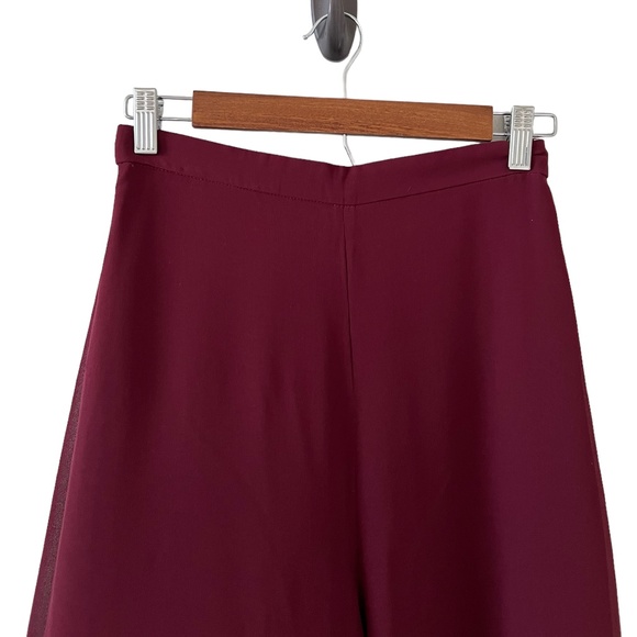 Fame and Partners NEW Smocked Peplum Blouse & Wide Leg Culotte Pants Size 2 - Picture 7 of 14